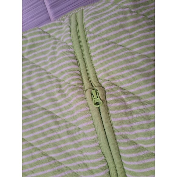 Hanna Andersson Moon And Back Baby Sleep Sack Green Striped Organic Cotton Small - Picture 3 of 8
